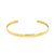 Bracelete Liso Sther - Banhado a Ouro 18K