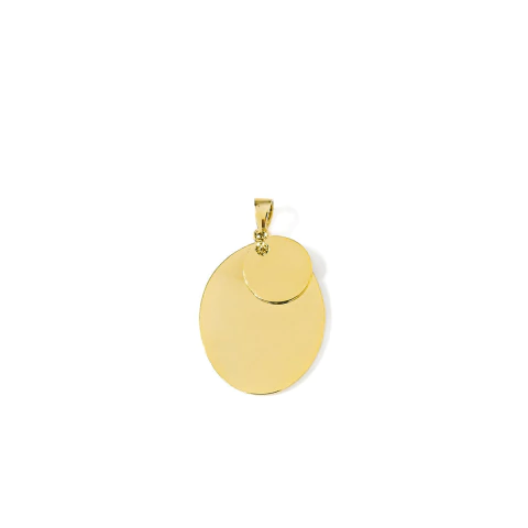 Pingente Personalizável Oval (2,5cmx1,8cm) - Banhado a Ouro 18K - comprar online
