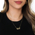 Colar Casal de Filhas Meninas Cravejado, banhado a ouro 18K.