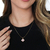 Colar Trevo Rosa banhado a ouro 18K