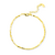 Pulseira Mini Quadradinhos Dourada banhada a ouro 18K