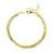 Pulseira de malha dourada banhada a ouro 18K