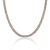 Colar Riviera Baguete 2 banhado a ouro 18K com design elegante e cravejado de pedras.