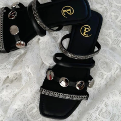 SANDALIA FLAT BELEN BLACK (244-1) en internet