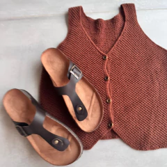 SANDALIA TELMA CHOCOLATE - LAS ROXY