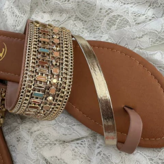 SANDALIA FLAT TINI NUDE (288-5) - LAS ROXY