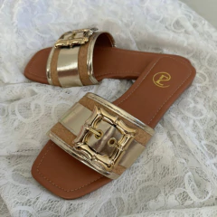 SANDALIA FLAT MICA GOLD (291-4) - comprar online
