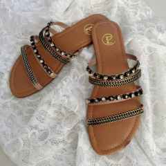 SANDALIA FLAT EMMA NUDE (287-5)