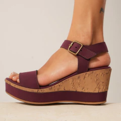 SANDALIA KIMI MALBEC - (760) - LAS ROXY