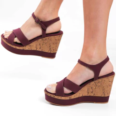 Imagen de SANDALIA TALIA MALBEC - (870)