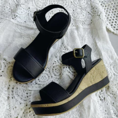 SANDALIA KIMI BLACK TEXTURADO - (760) en internet