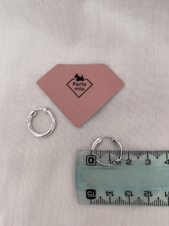 Cubanas infladas de plata 1,7 cm Par - comprar online