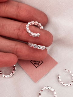 Ear cuff plata cubic Marina por unidad