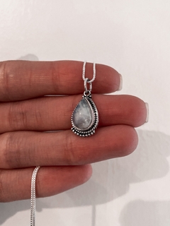 Conjunto piedra de la Luna plata - comprar online