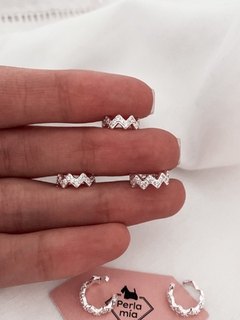 Ear cuff Uma plata cubic por unidad - comprar online