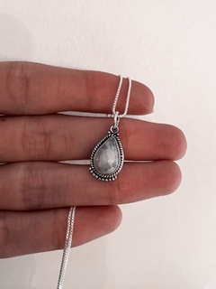 Conjunto piedra de la Luna plata