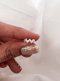 Ear cuff Uma plata cubic por unidad