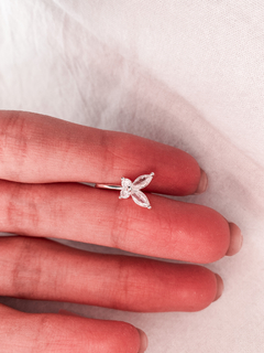 Ear Cuff Plata y cubic Mariposa por unidad - tienda online