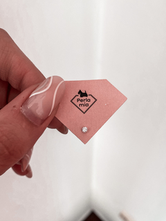 Miniatura Plata y cubic Pina por unidad