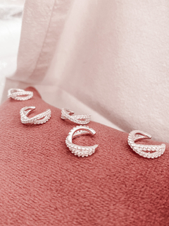 Ear cuff Plata cubic Mirna por unidad - comprar online