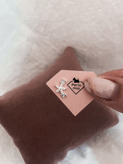 Miniatura Plata y cubic Brianna por unidad