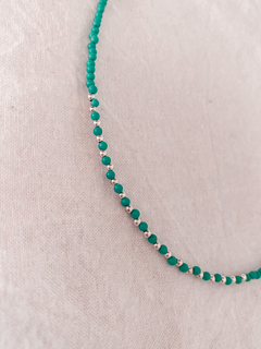 Imagen de Cadena Plata y Piedras naturales