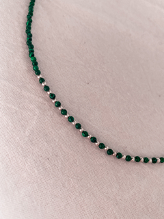 Cadena Plata y Piedras naturales - comprar online