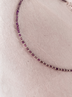 Imagen de Cadena Plata y Piedras naturales