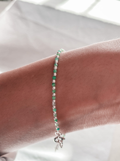 Imagen de Pulsera Plata y piedras naturales