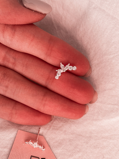 Miniatura Plata y cubic Dominique por unidad en internet