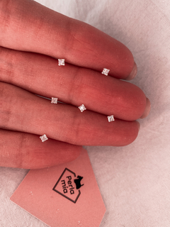 Miniatura Plata y cubic Giulia por unidad
