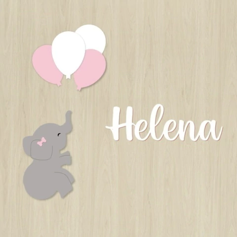 Kit 1 Elefante Led + 1 Balões Led + 1 Nome Led - comprar online