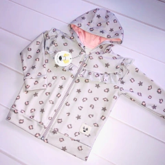Campera Animal Print Gris (rustico) - comprar online