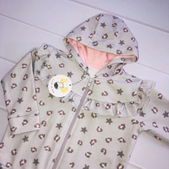 Campera Animal Print Gris (rustico) en internet