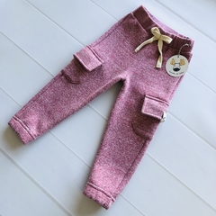 Pantalón Cargo Rojo Jaspeado (Frisa) - comprar online