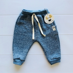 Babucha Azul Jazpeada (Frisa)
