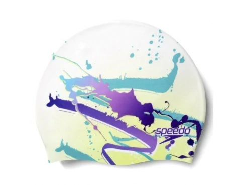 Gorro Digital Print AU Speedo ~ Amarillo/Turq/Vio (S30020037118)