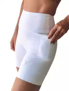 Short Classic 2 Bolsos | Tecido de Compressão Emana Branco