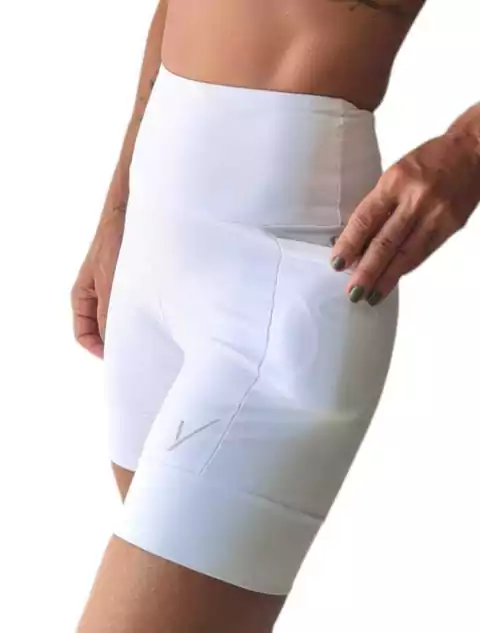 Short Classic 2 Bolsos | Tecido de Compressão Emana Branco