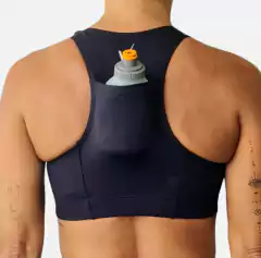 Top Nadador com Bolso| Tecido de Compressão Emana Preto - comprar online