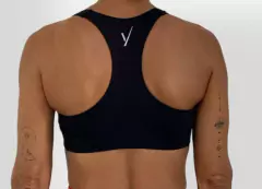 Top Nadador | Tecido de Compressão Texturizado Preto - comprar online