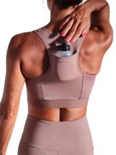 Top Nadador com Bolso e Elástico | Tecido de Compressão Emana Creme de Avelã - comprar online