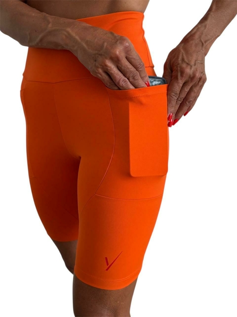 Bermuda | Tecido de Compressão Emana Laranja - comprar online