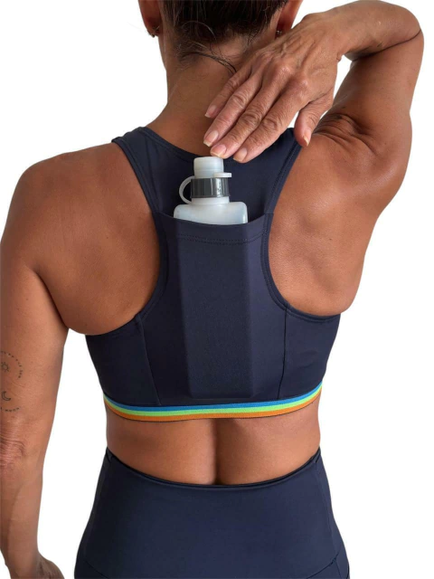 Top Nadador com Bolso e Elástico | Tecido de Compressão Emana Marinho - comprar online