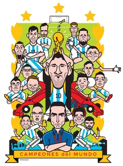 Póster CAMPEONES ⭐️ ⭐️⭐️ por Costhanzo///envíos a todo el país - comprar online