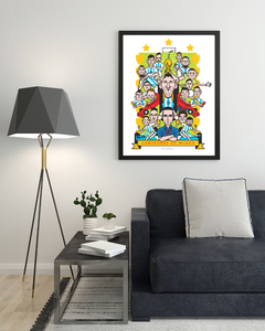 Póster CAMPEONES ⭐️⭐️⭐️ por Costhanzo // envíos SOLO en Caba en internet