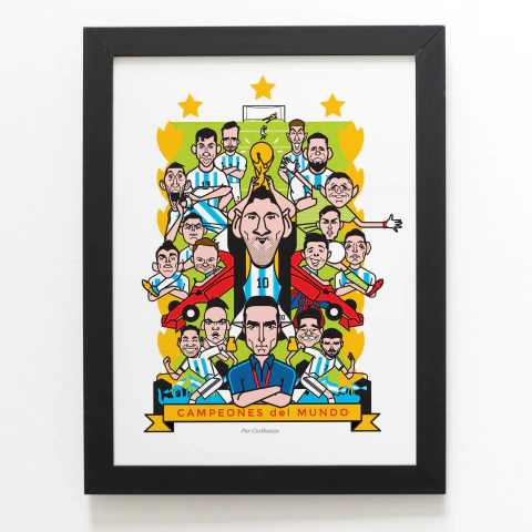 Póster CAMPEONES ⭐️⭐️⭐️ por Costhanzo // envíos SOLO en Caba