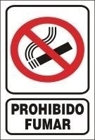 CARTEL ALTO IMPACTO 20 X 15 CM LINEA PROHIBICION 1007