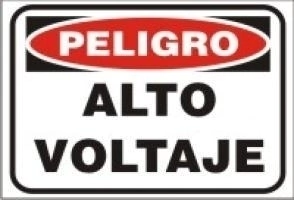 CARTEL ALTO IMPACTO 30 X 40 CM LINEA PELIGRO 507