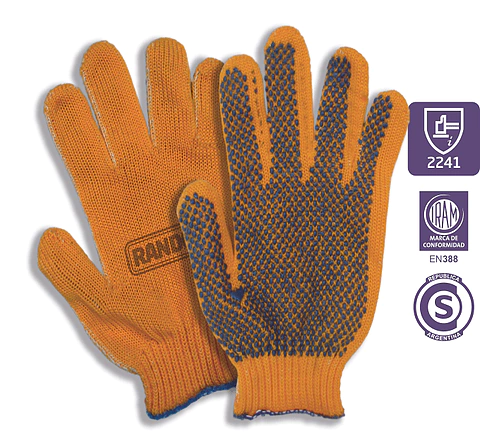 GUANTE FILETERO AMARILLO MOTEADO